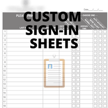 Custom Sign-in Sheets